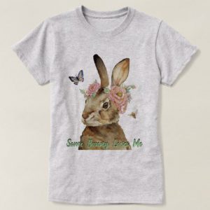 loves me retro rabbit T-shirt