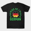 Kiss Me I'm German Germany Flag St Patrick's Day T-Shirt AI