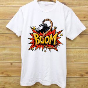 Boom White T shirt