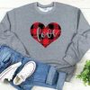 Buffalo Plaid Love Sweatshirt