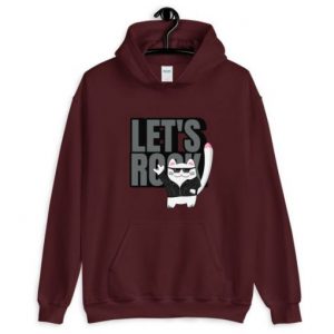 Cat Let’s Rock Hoodie