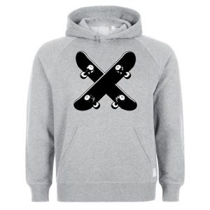 Crossed Skateboards Hoodie