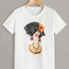 Figure Print Tee shirt