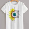 Floral and camera tshirt