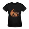 Giraffe landscape Women Tshirt