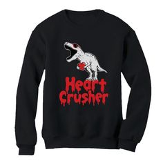 Heart Crusher T-rex Sweatshirt