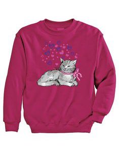 Heart Kitty Sweatshirt