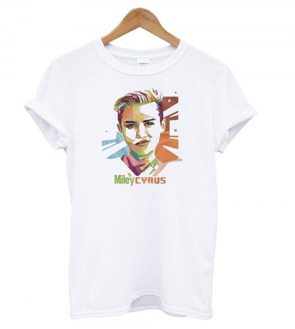 Miley Cyrus Graphic White T shirt