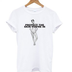 Miley Cyrus Poses Nude for Charity T shirt