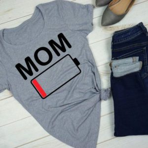 Mom Low Battery Tshirt