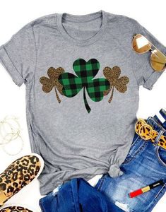 Plaid Leopard Tshirt