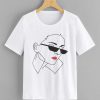 Plus Figure Print T-shirt