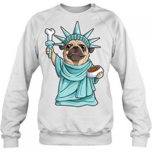 Pug Statue of Liberty Sweatshirt