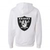 Raiders Back White Hoodie