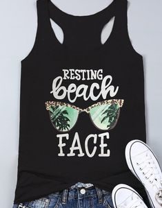 Resting Beach Face Tanktop