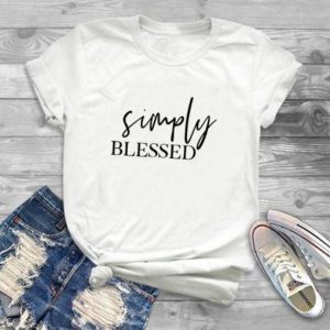 Simply Blessed White T-Shirt