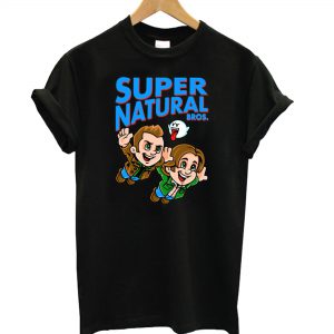 Super Natural Bros Black T shirt