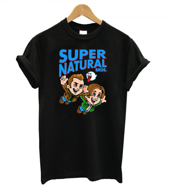 Super Natural Bros Black T shirt