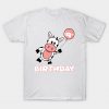 9th birthday children cow boy girl T-Shirt AI