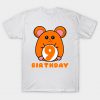 9th birthday hamster girl boys T-Shirt AI