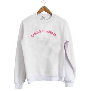 Cardio is hardio cropped Sweatshirt SN