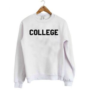 College Unisex Mens Womens Sweatshirt SN