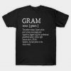 Gram Definition Grandma Mother Day Gifts Women T-Shirt AI