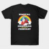 Magical Mermaids Are Born In February T-Shirt AI