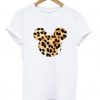 Mickey Mouse Head Leopard T-Shirt
