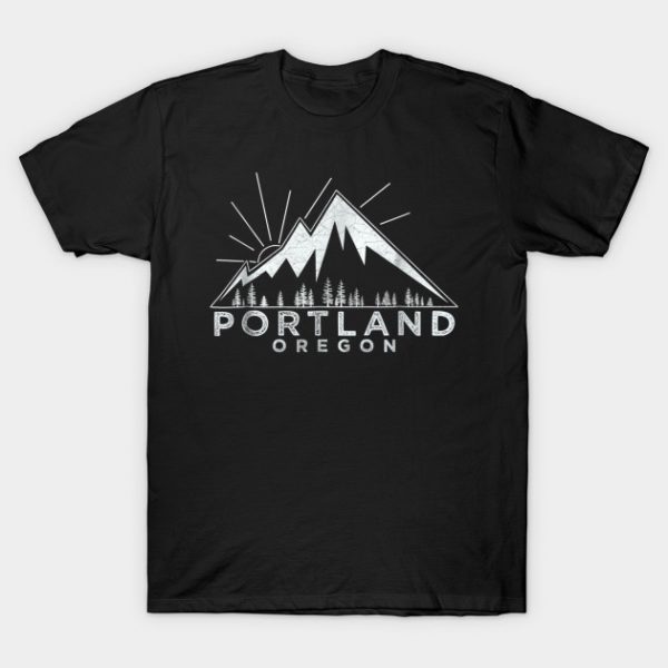 Portland Oregon Or Vintage Hiki T-Shirt AI