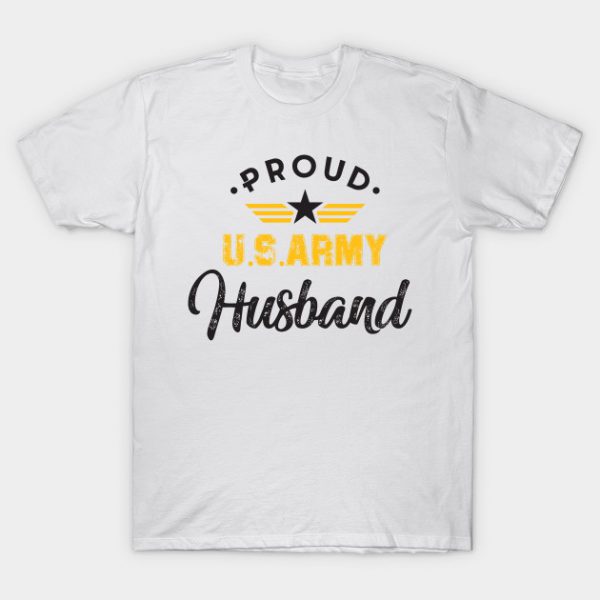 Proud Us Army Husband T-Shirt AI