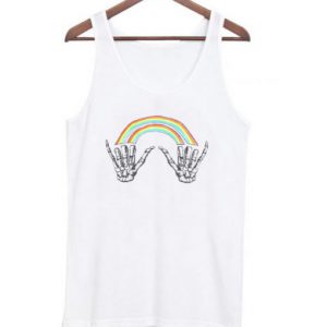 Rainbow Skeleton Hands Tanktop SN