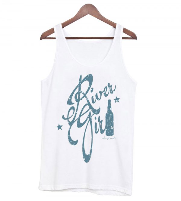 River Girl White Tank Top SN