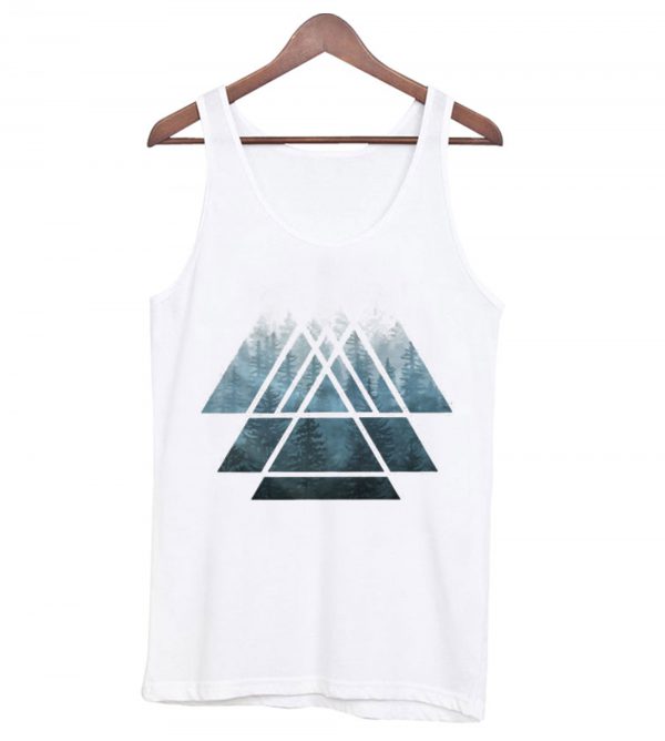 Sacred Geometry Triangles – Misty Forest Tank Top SN