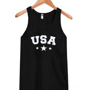 USA Star Letter Graphic Tank Top SN