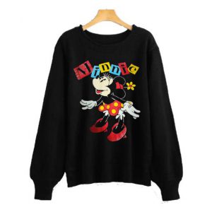 Vintage Minnie Mouse Black Sweatshirt SN