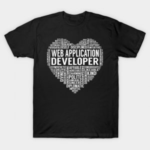 Web Application Developer Heart T-Shirt AI