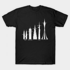 World Highest Skyscrapers T-Shirt AI