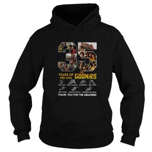 35 Years Of The Goonies Thank You For The Memories Signature Hoodie SN