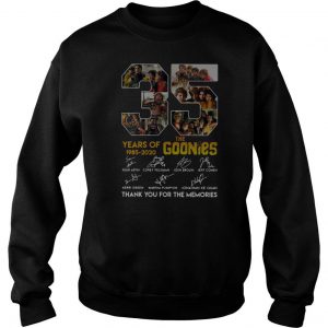 35 Years Of The Goonies Thank You For The Memories Signature Sweatshirt SN