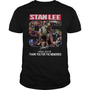 95 Years Of Stan Lee Thank You For The Memories Signature T Shirt SN