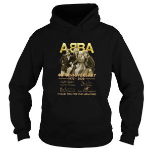 ABBA 48th Anniversary 1972 2020 Thank You For The Memories Hoodie SN
