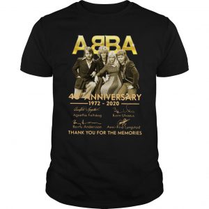 ABBA 48th Anniversary 1972 2020 Thank You For The Memories T Shirt SN