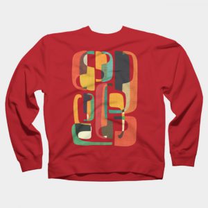 Abstract mid-century geometric Sweatshirt SN