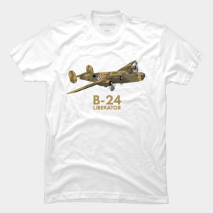 B-24 Liberator WW2 Heavy Bomber T Shirt SN