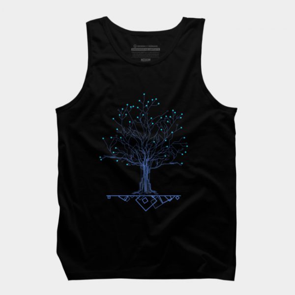 BLUE TECHNOLOGY TREE Tank Top SN