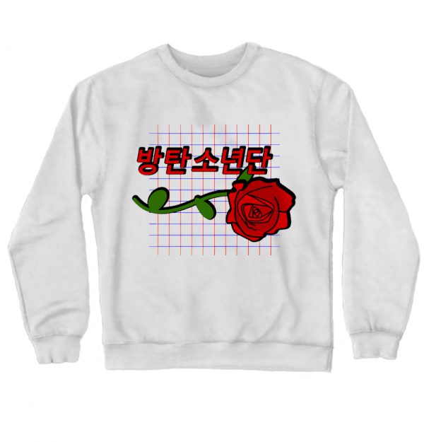 BTS Retro Rose Sweatshirt SN