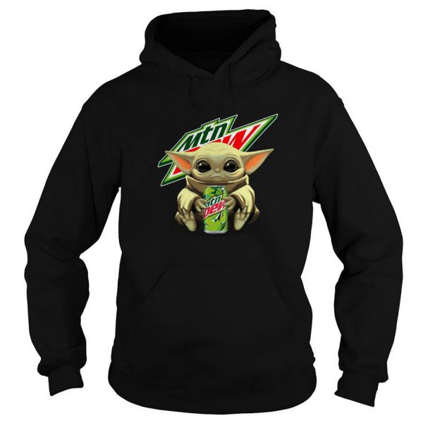 Baby Yoda Hug Mtn Dew Hoodie SN