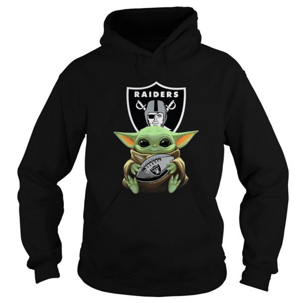 Baby Yoda Hug Oakland Raiders Hoodie SN