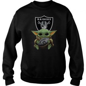 Baby Yoda Hug Oakland Raiders Sweatshirt SN